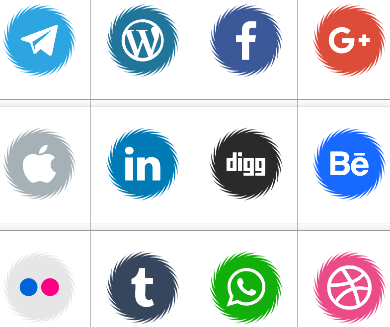 Icons Social Media 15 font